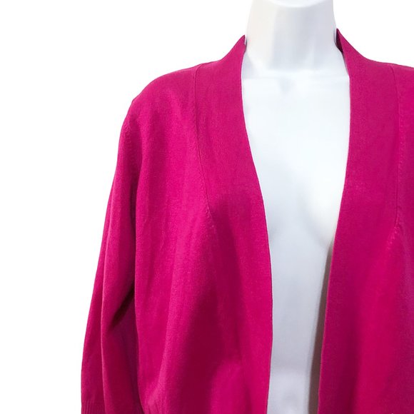 Cielo Fuchsia Open-Front Cardigan - Picture 2 of 5